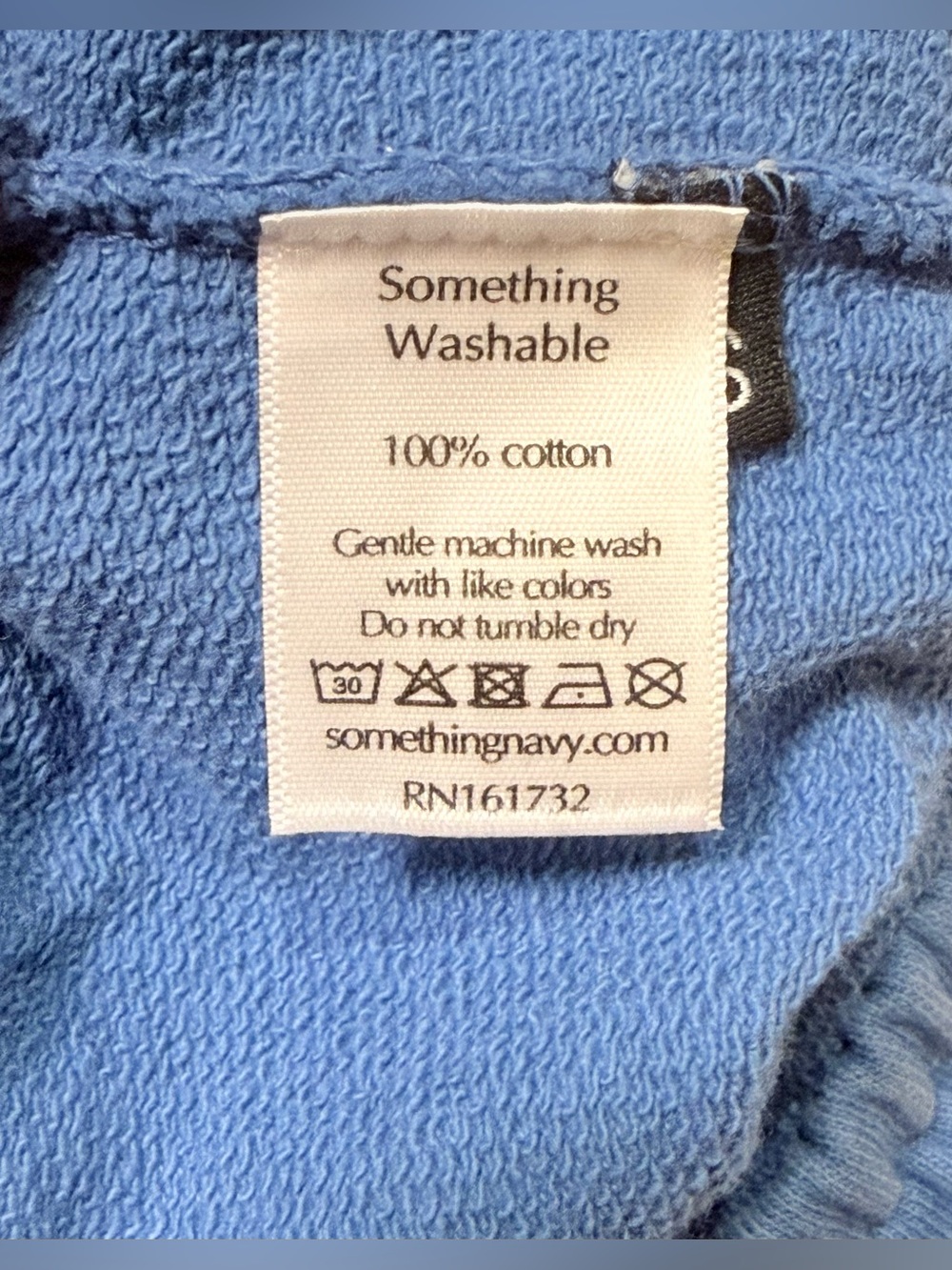 NWT - Something Navy French Terry Jogger Sweatpants Blue XS - Picture 6 of 6